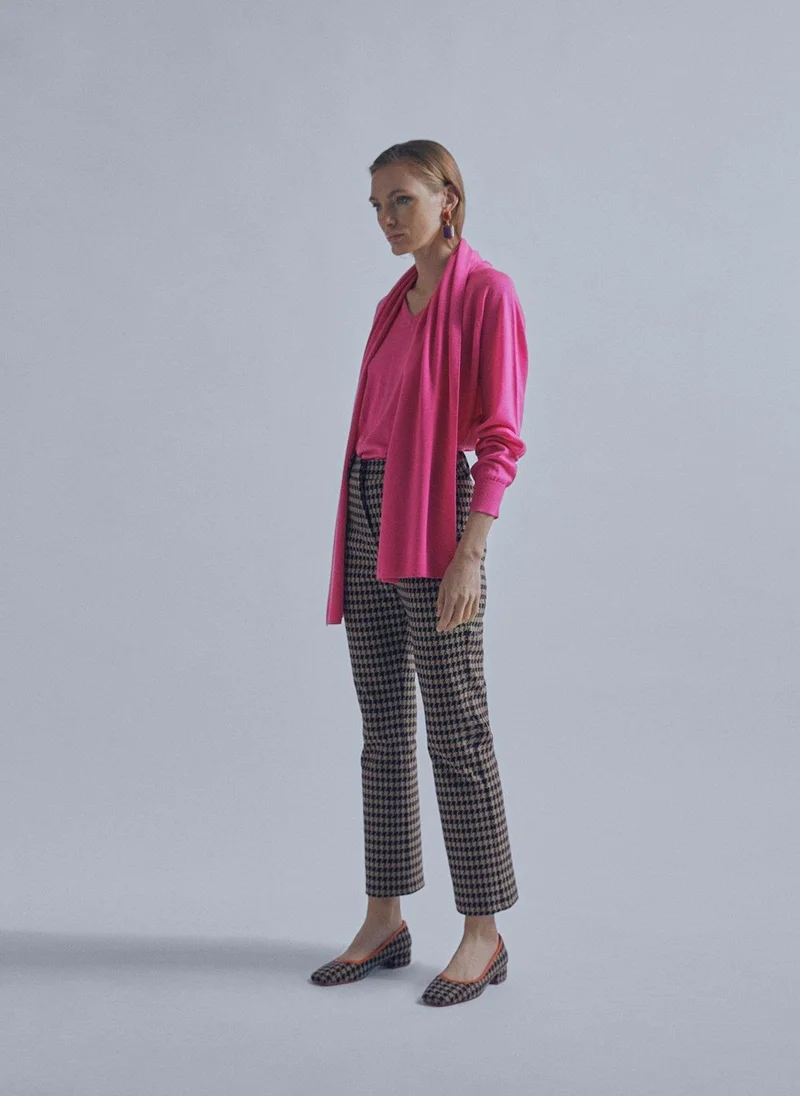 Lola Casademunt Knit sweater with scarf detail
