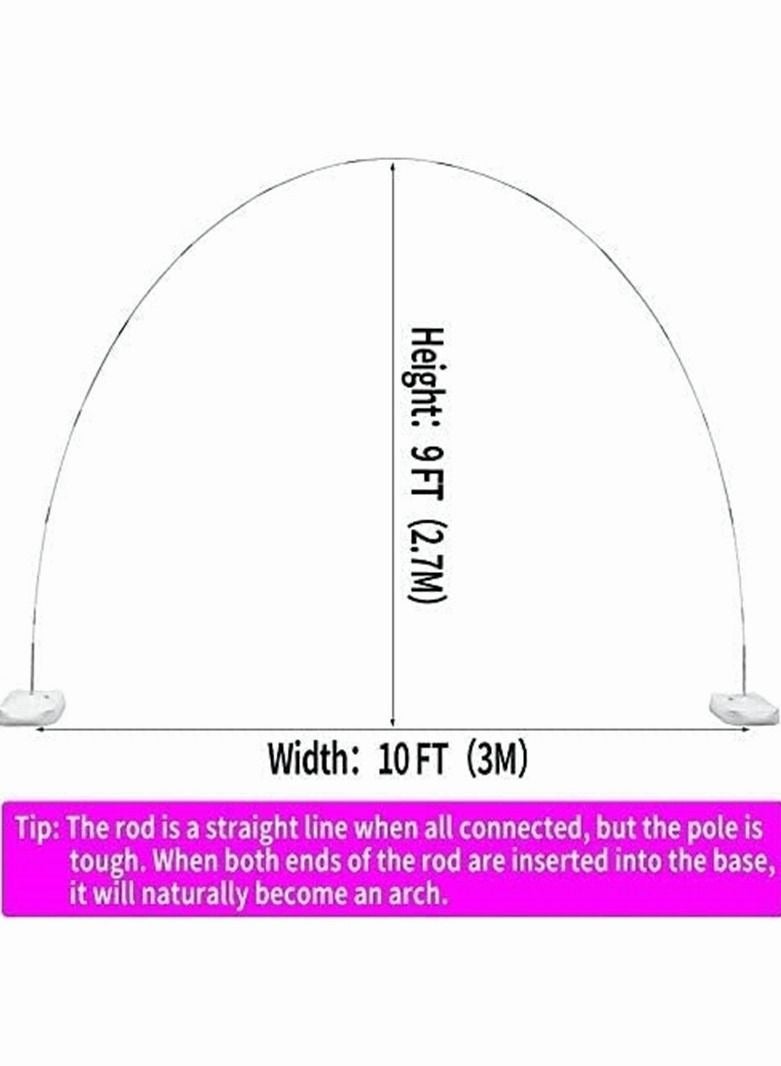 XiuWoo Balloon Arch Kit Balloon Arch Stand Large Adjustable Balloon Arch Stand With Base Outdoor Balloon Support Stand For Birthday Parties Wedding  - Image 2