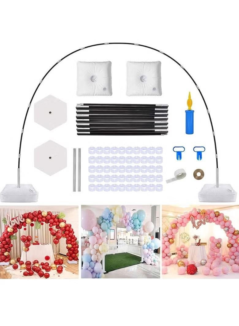 XiuWoo Balloon Arch Kit Balloon Arch Stand Large Adjustable Balloon Arch Stand With Base Outdoor Balloon Support Stand For Birthday Parties Wedding  - Image 4