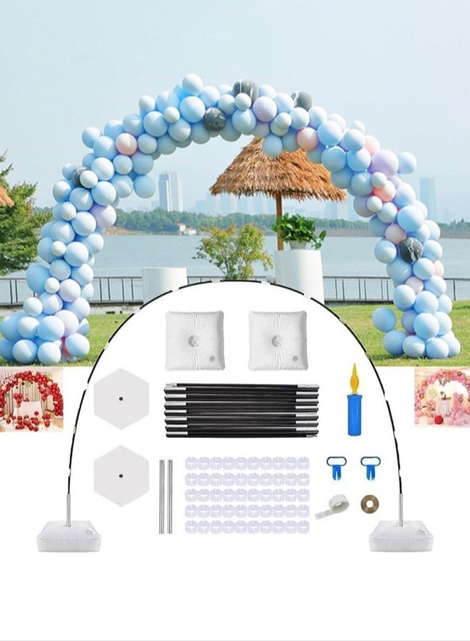 XiuWoo Balloon Arch Kit Balloon Arch Stand Large Adjustable Balloon Arch Stand With Base Outdoor Balloon Support Stand For Birthday Parties Wedding  - Image 1