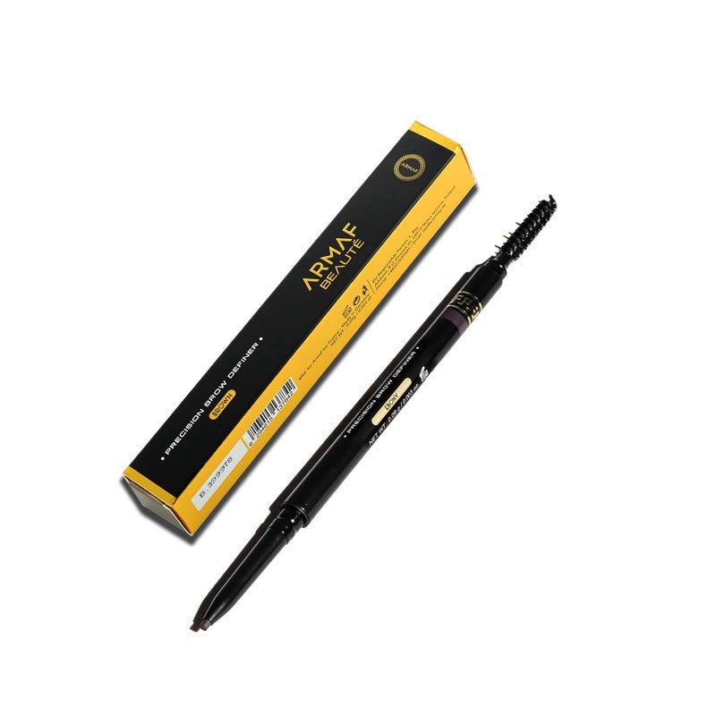 Armaf Beaute Precision Brow Definer Pencil, Ebony Colour, Ultra Thin Micro Brow Pencil, Weightless, Long Lasting, Smudge Proof, Precise Fine Tip, Easy Application, No Sharpening Eyebrow Makeup - Image 2