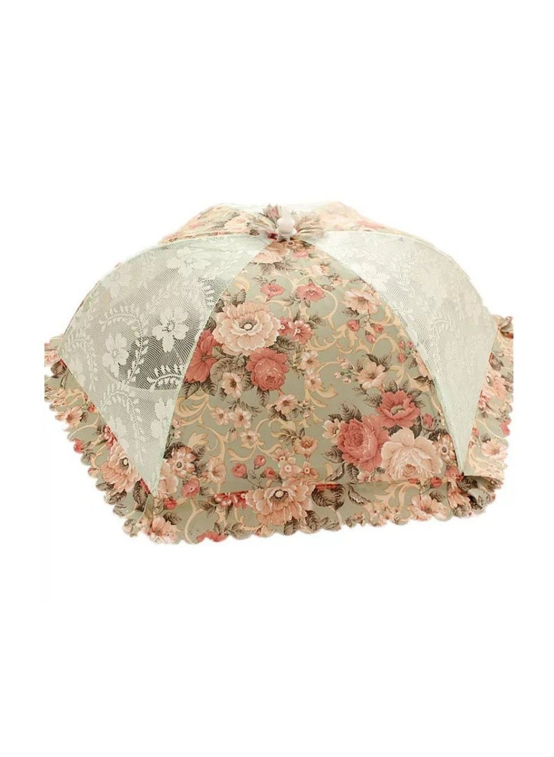 Elegant Floral Food Cover with Protective Mesh – Perfect for Everyday Dining - Image 3
