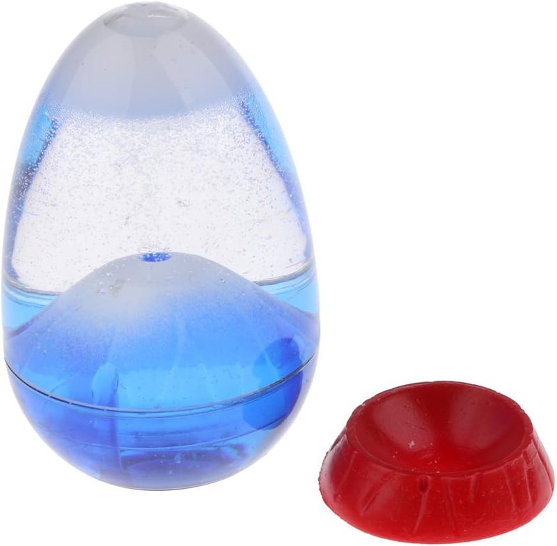 klarakoVolcano Eruption Egg Liquid Sandglass Hourglass Sand Timer Gadget Toy Home Decor Shelf Display klarakoklarakoWhite Sand, as described