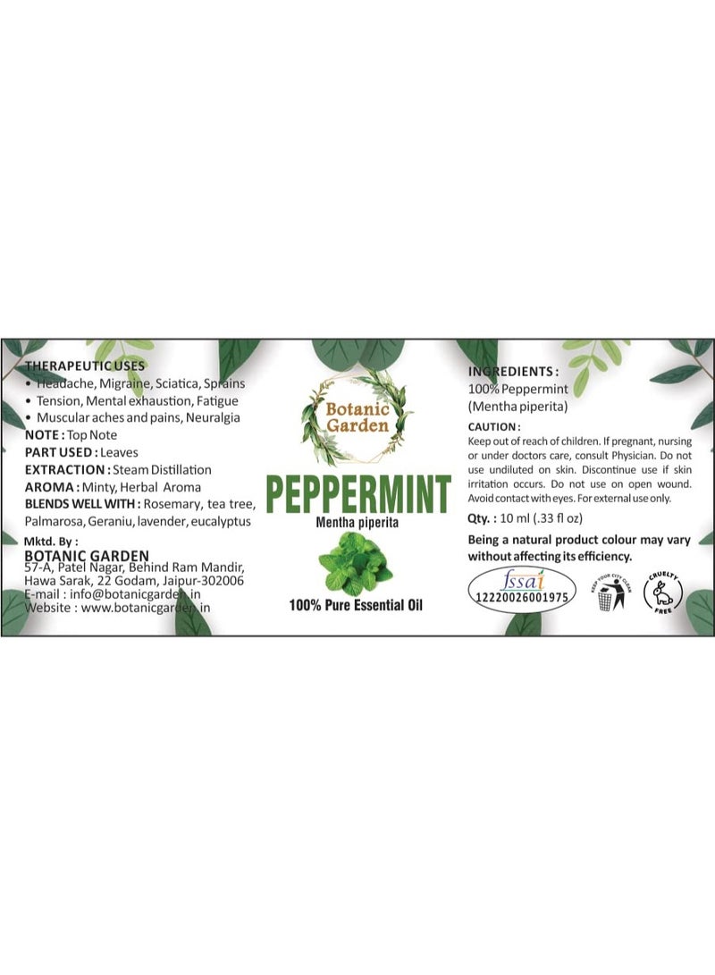 BOTANIC GARDEN PEPPERMINT/Mentha Piperita ESSENTIAL OIL PURE & UNDILUTED,BEST FOR HAIR & DANDRUFF (30 ML) Brand: BOTANIC GARDEN - Image 2