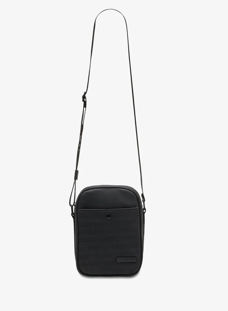 Lee Cooper BLACK Men Textured Crossbody Bag for Men | Best Price UAE