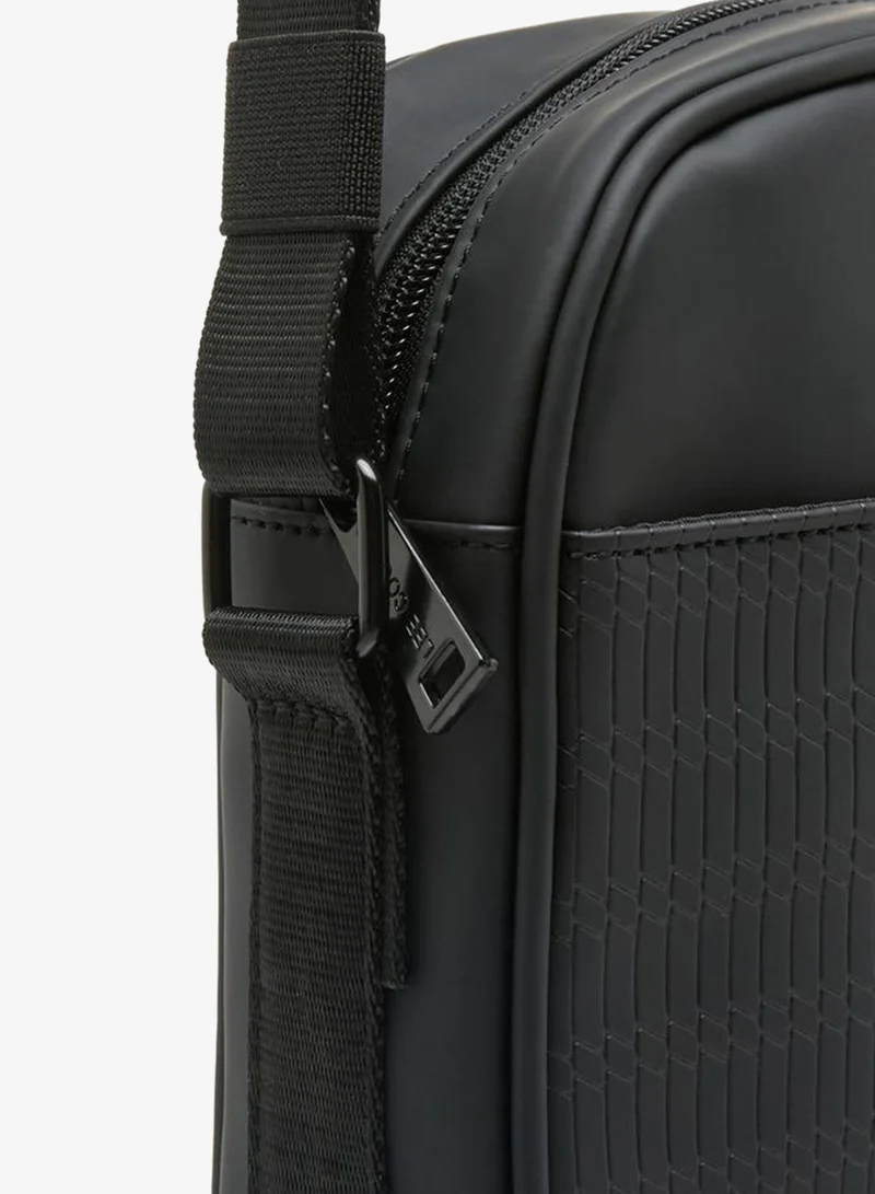 Lee Cooper BLACK Men Textured Crossbody Bag for Men | Best Price UAE