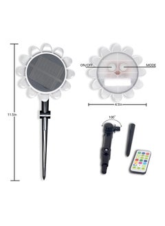 Generic Floating Pool Lights Solar Outdoor Sunflower Ip68 Waterproof Lighting Amphibious Pond Led Night Lamps for Garden Backyard Decor ( 2lights 1control )  - Image 5