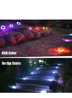 Generic Floating Pool Lights Solar Outdoor Sunflower Ip68 Waterproof Lighting Amphibious Pond Led Night Lamps for Garden Backyard Decor ( 2lights 1control )  - Image 3