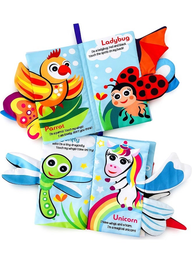 BabyBibi Wings Cloth Baby Book, Baby Gifts, Educational Toys, Toddler Toys, Ages 3+ Months - Image 1