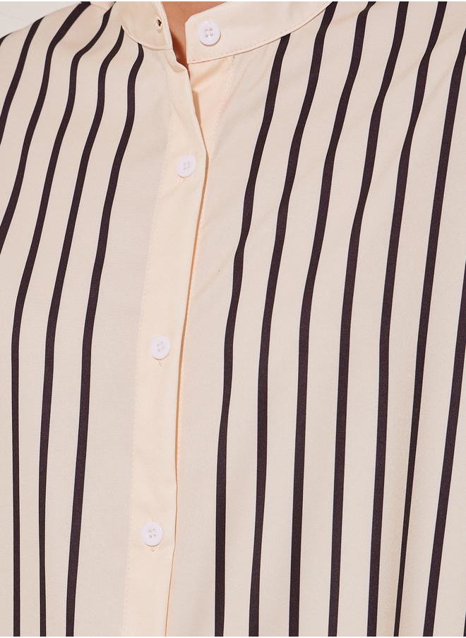 Styli - Striped Long Sleeve Regular Fit Shirt - Image 1