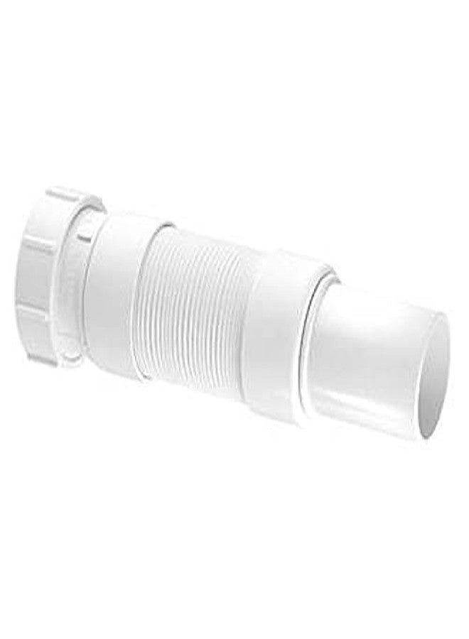 SELLZY Chrome Flexible PVC Waste Pipe for Wash Basin, Bathroom & Kitchen Sink | Heavy Duty CP Drain Hose/Outlet Tube Connector 1 1/4inch | Leak Proof, Durable, Install (1meter - Image 2