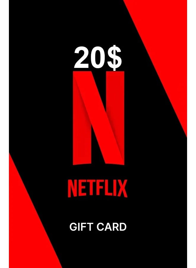 Netflix US $20 Gift Card Digital Code | Netflix Subscription Credit