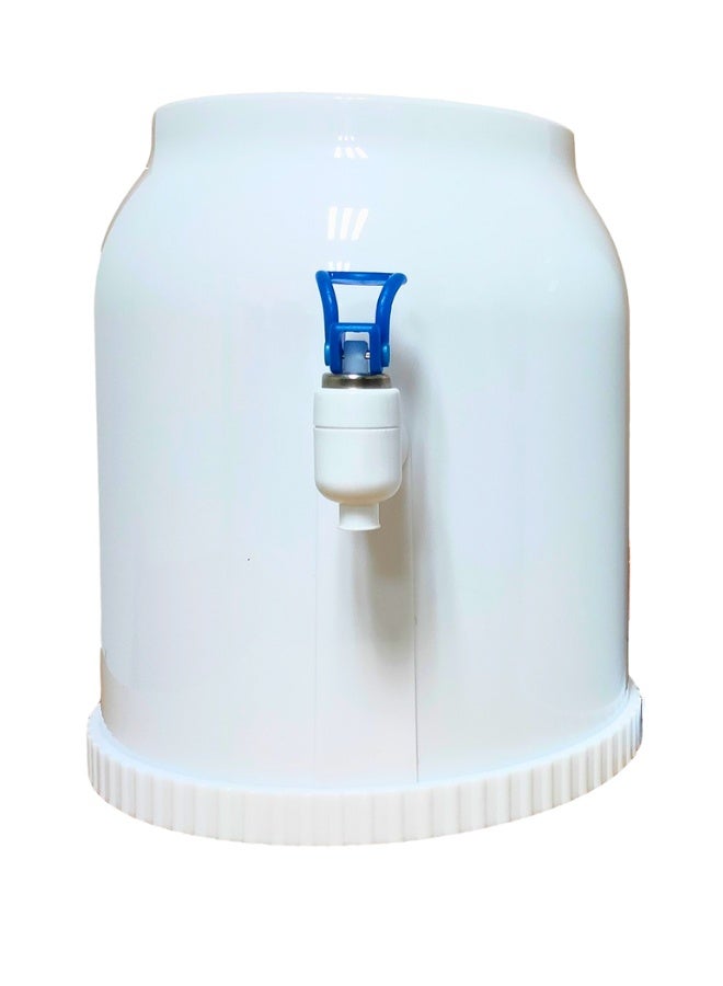 تريدجيت موزع مياه صغير لسطح المكتب - قاعدة مياه محمولة غير كهربائية	موزع مشروبات بلاستيكي متين وآمن وخالٍ من BPA للمكتب وغرفة النوم والمنزل - Image 1