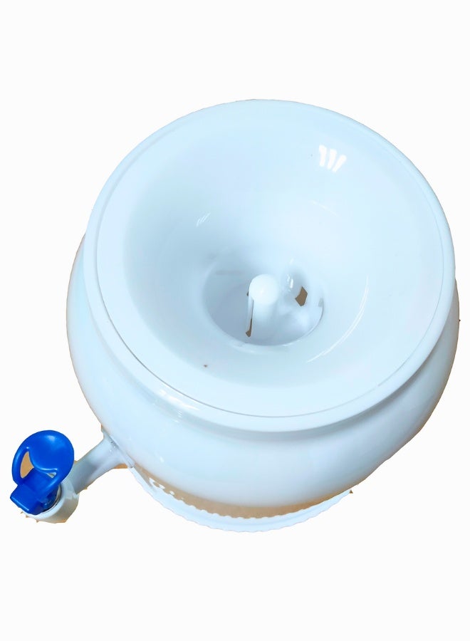 تريدجيت موزع مياه صغير لسطح المكتب - قاعدة مياه محمولة غير كهربائية	موزع مشروبات بلاستيكي متين وآمن وخالٍ من BPA للمكتب وغرفة النوم والمنزل - Image 2