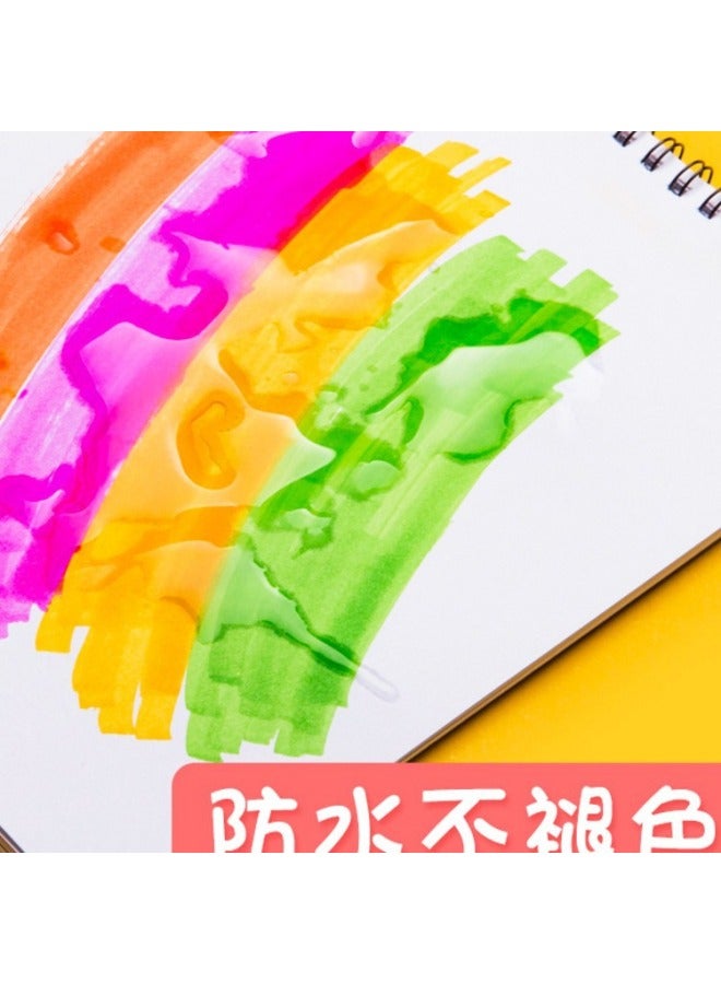 HELPS Double-ended Marker Pen Set Oily Multi-color Hook Pen Student Hand-painted Watercolor Pen Boxed Children's Paintbrush - Image 3