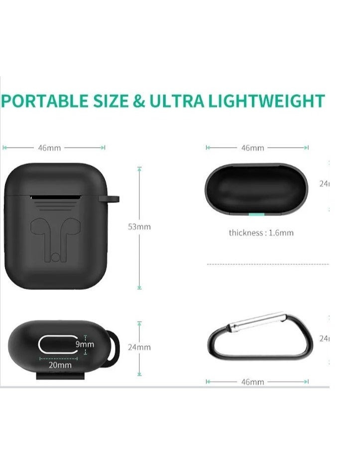 Rock AirPods Anti Rust Silicone Case  Black - Image 1