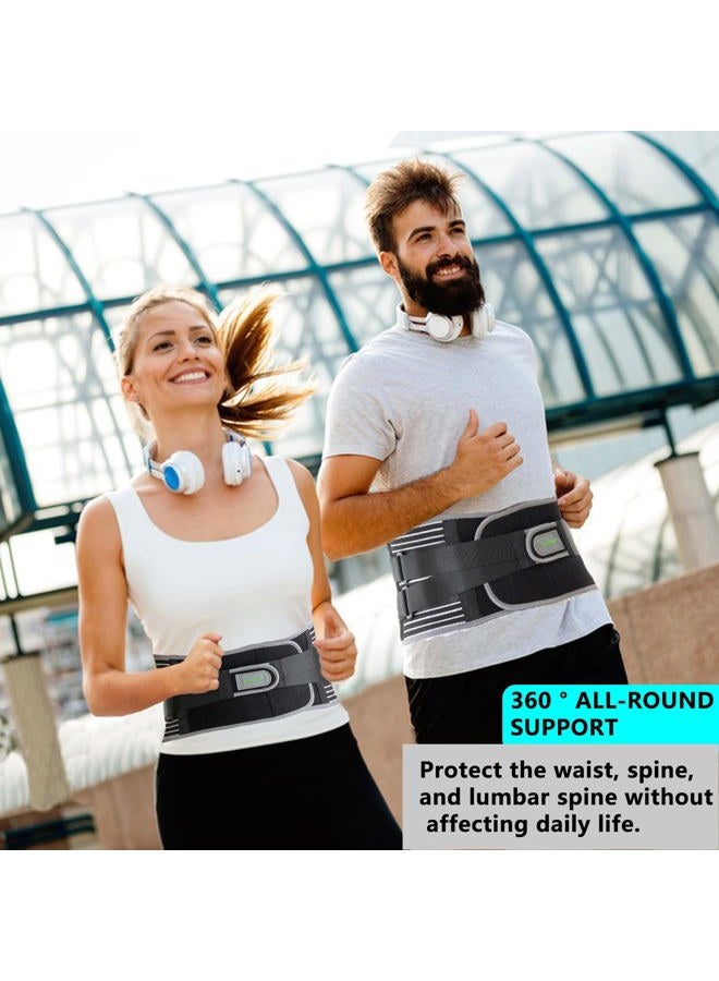 KONSEDIK Back Brace for Herniated Disc,Lower Back Pain Relief,Strain,Adjustable Lumbar Support Belt,with 6 Stays and Removable 3D Pad,for Men and Women Work,Lifting,Sciatica,Scoliosis(Small) - Image 5