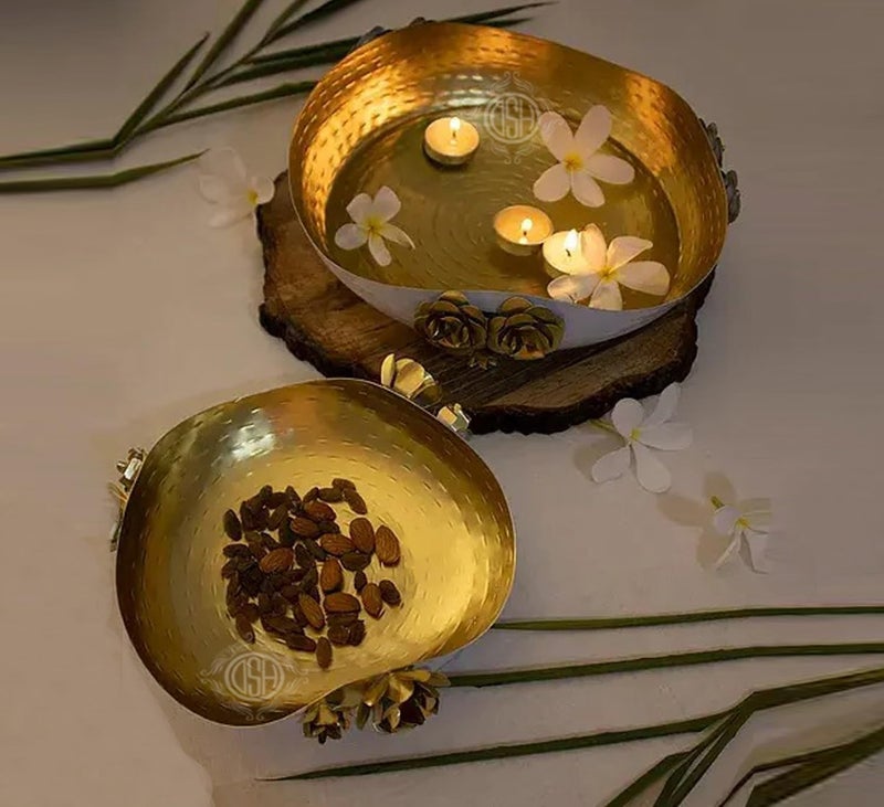 DSH Decorative Urli Bowl for Floating Flowers and Candles - Image 1