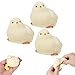 FauKait 3pcs Handmade Chick Squeeze Toys Ultra Soft Squishy Fidget Toys Silicone Squishies Toys for Stress Relief Chicken 3pcs - Image 2