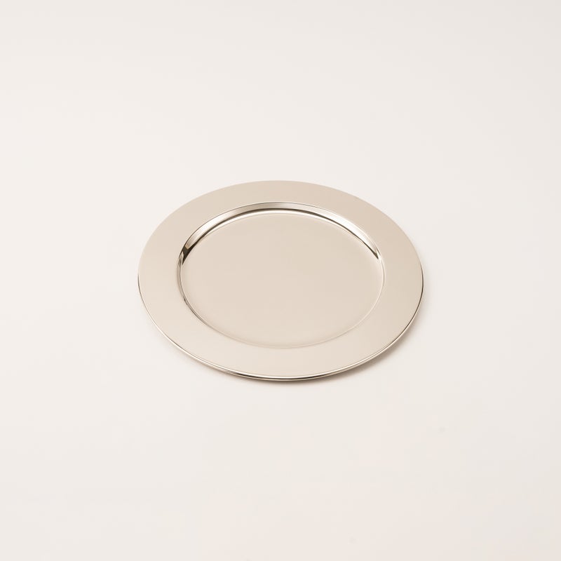 La Mesa Oulfa silver metal charger plate - Image 2