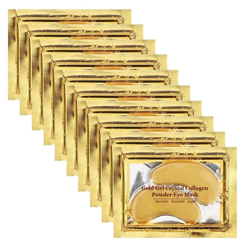 Jakuva 30 Pairs Eye Patches Under Eye Patches for Dark Circles and Puffy Eyes Reduce Wrinkles Collagen Eye Mask Skincare Eye Pads for Moisturizing Hydrating24K Gold
