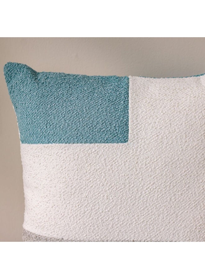 DANUBE HOME Woven Cushion  | Patio Throw Pillow Garden Farmhouse Decor | Decorative Cushion For Outdoor Seating Chair Sofa Swing Gazebo 45X45cm-Glacial Mosaic - Image 2