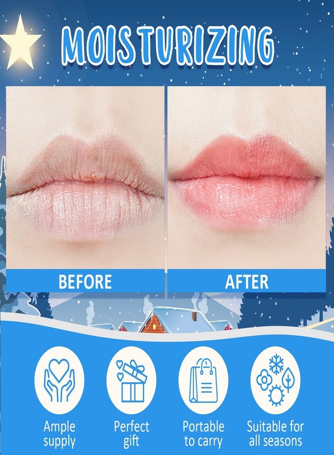 Dmsky 60 Pack Christmas Lip Balm Bulk for Stocking Stuffers, Lip Balm Set for Christmas Gifts, Bulk Christmas Gifts for Women Men, Christmas Party Favors for Teachers Coworkers-Snowman - Image 4