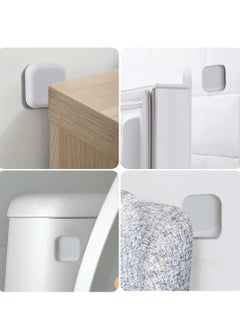 Halamine 6-Piece Door Stoppers Wall Protector, Silicone Door Knob Guard Wall Shield, Self Adhesive Silicone Bumper Pad for Wall for Preventing Damage to Cabinet, Handle, Bed  - Image 2
