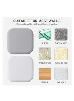 Halamine 6-Piece Door Stoppers Wall Protector, Silicone Door Knob Guard Wall Shield, Self Adhesive Silicone Bumper Pad for Wall for Preventing Damage to Cabinet, Handle, Bed  - Image 4
