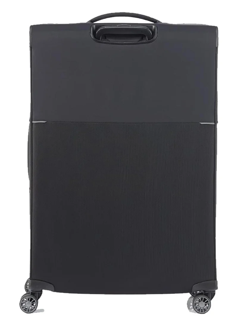 Samsonite 78 73h suitcase check-in size 78 cm / 29 inch, 4 spinner wheels, 100% nylon, black|soft top|front pocket compartment|tsa combination lock|expandable - 10 years international warranty  | Best Price UAE