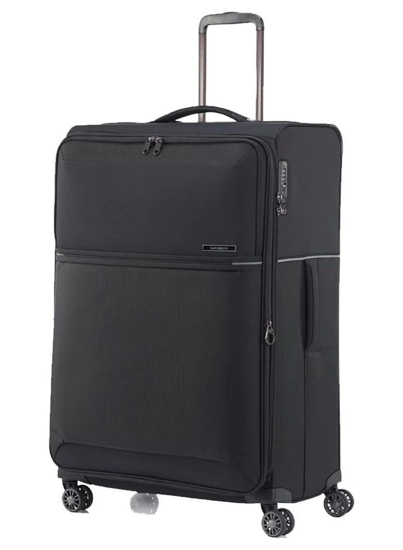 Samsonite 73H Suitcase Check-In Size 78 cm / 29 inch, 4 Spinner Wheels, 100% Nylon, Black|Soft Top|Front Pocket Compartment|TSA Combination Lock|Expandable - 10 Years International Warranty - Image 1