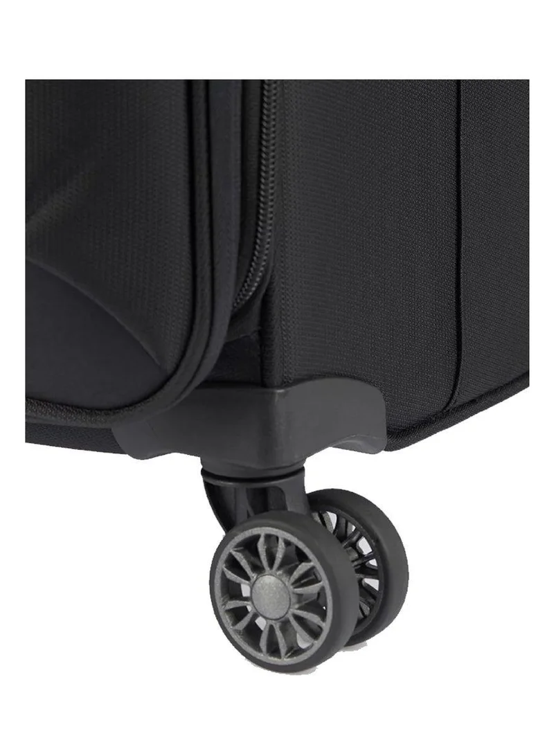 Samsonite 78 73h suitcase check-in size 78 cm / 29 inch, 4 spinner wheels, 100% nylon, black|soft top|front pocket compartment|tsa combination lock|expandable - 10 years international warranty  | Best Price UAE