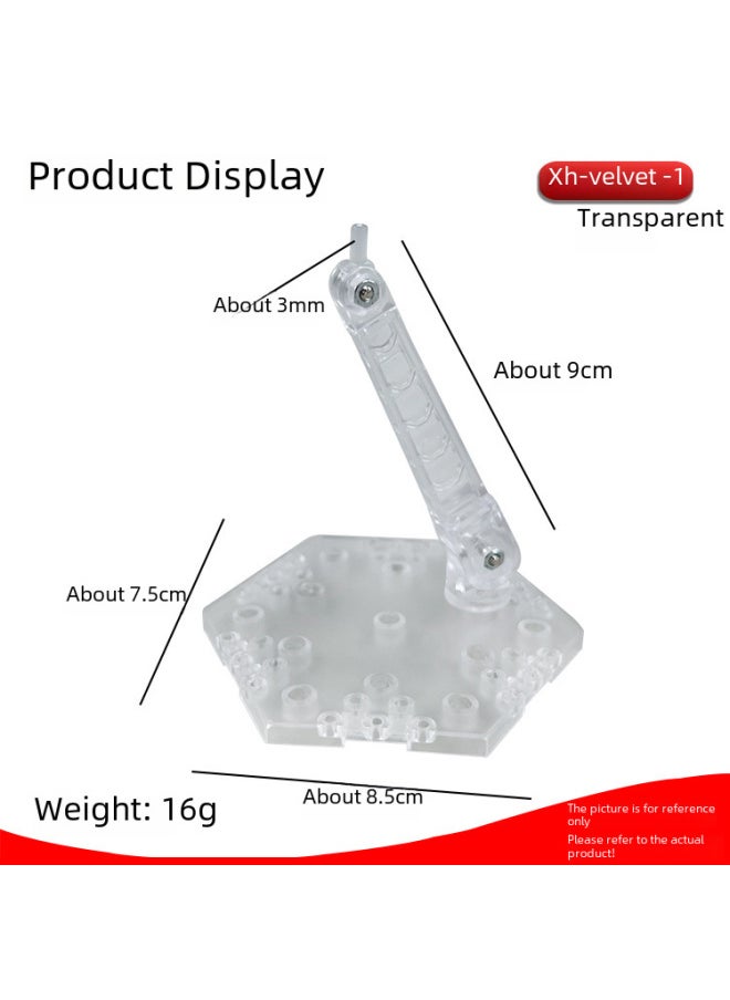 Generic - HG/BB Model Bracket Suitable For Gundam Model Hand-made Doll SHF Saint Ultraman Mask Knight-Color:XH-725: Transparent Bracket - Image 1