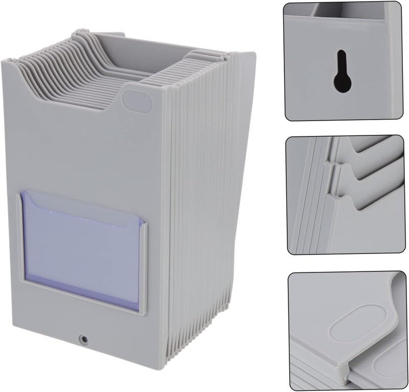 Office Timecard Holder Multi-grid Cards Organizer for Efficient Material Management Rack for Home School Kitchen Warehouse Use Easy Identification Storage - Image 3