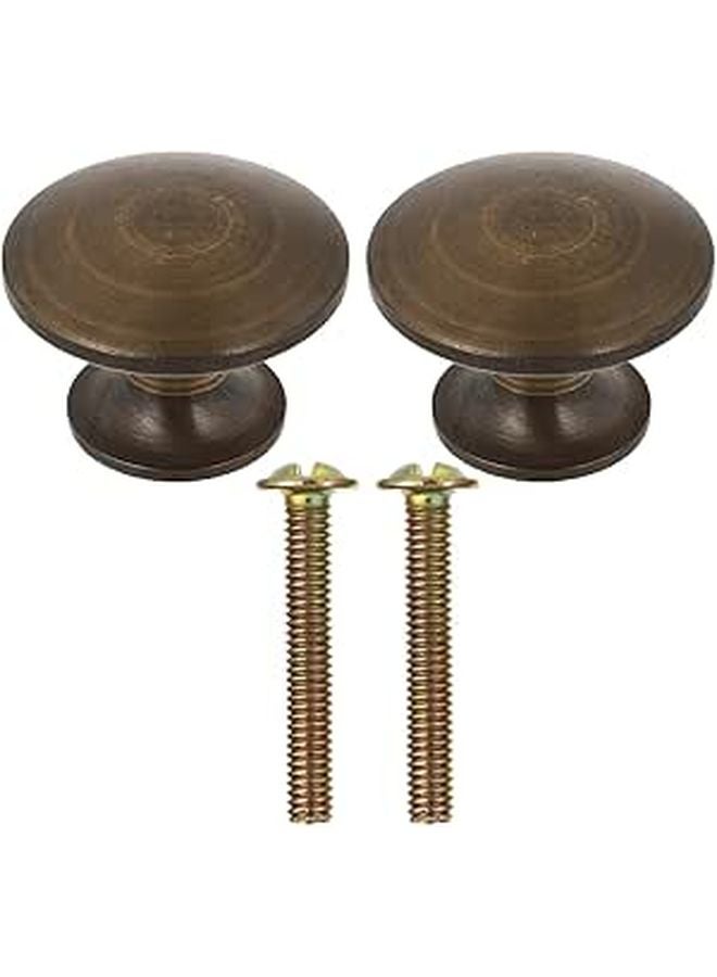 Antique Copper Solid Brass Cabinet Door Handles And Drawer Pulls 2 Pack Kitchen Hardware - Image 1