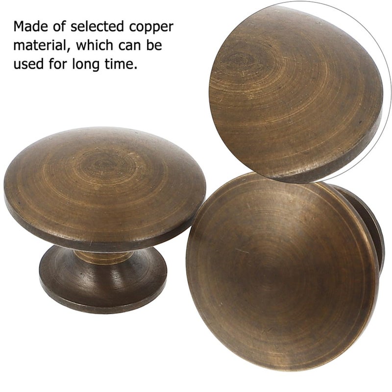 Antique Copper Solid Brass Cabinet Door Handles And Drawer Pulls 2 Pack Kitchen Hardware - Image 4