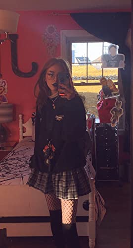 DAZCOS US Size Plaid Skirt for Women with Shorts High Waist Pleated Skater Skirts for Christmas Grey - Image 5