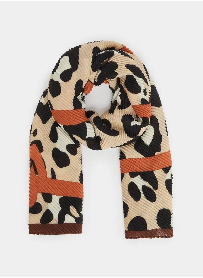 ستايلي Styli Animal Printed Scarf