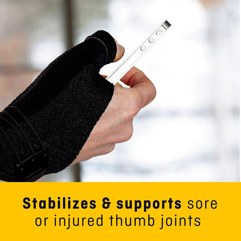 FUTURO Deluxe Thumb Stabilizer, Left or Right Hand, Small/Medium Size, Adjustable, Stabilizes and Supports Sore, Weak or Injured Thumb, Soft and Breathable Materials Enhance Comfort (45843ENR) - Image 3