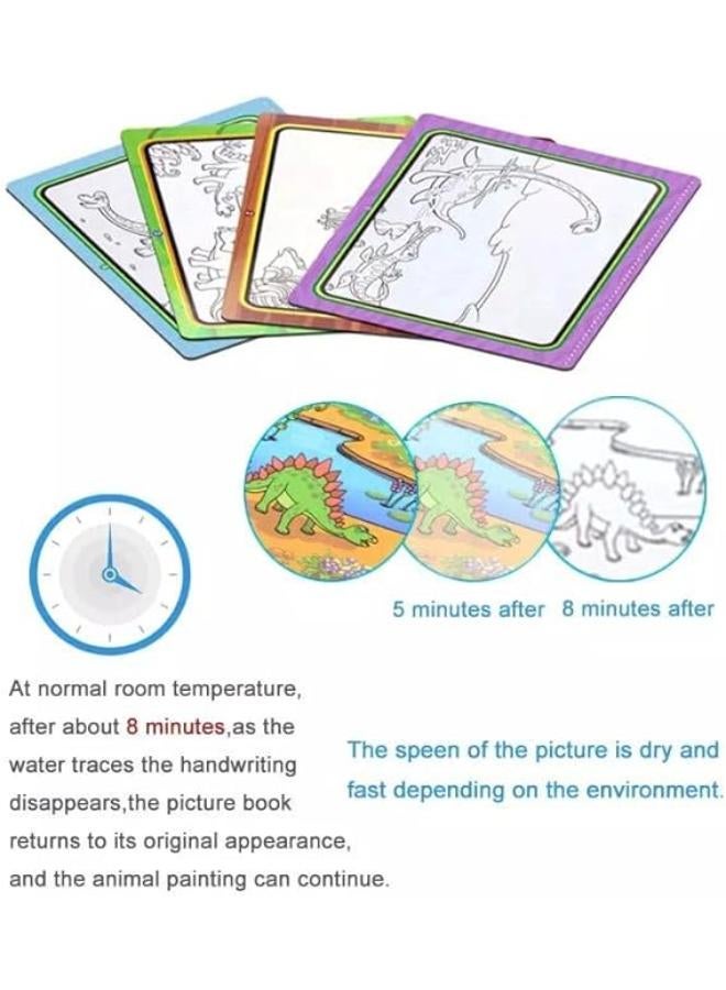 Boy's & Girl's Forest Animals Magic Coloring Book with Water - Image 4