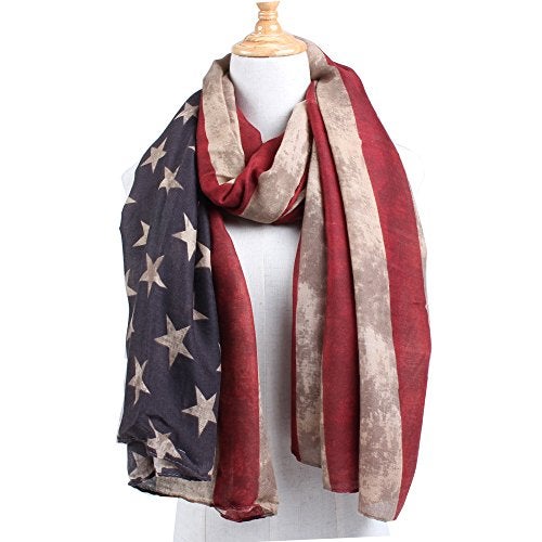Tovip Vintage America Flag Unisex Shawl Scarf - Image 3