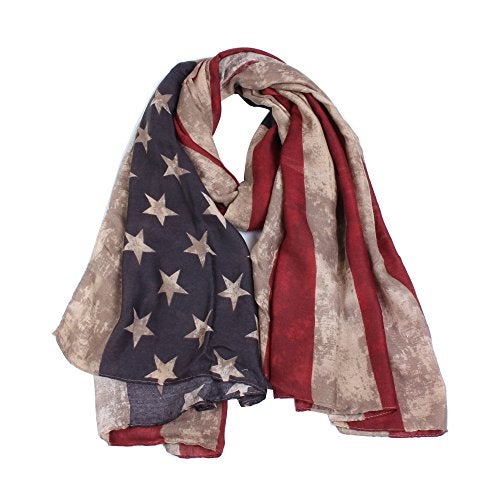Tovip Vintage America Flag Unisex Shawl Scarf - Image 2
