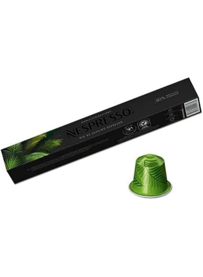 Nespresso Rio De Janeiro Coffee Capsules - 10 Capsules - Image 1