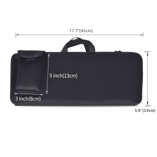 AF-WAN Wireless Keyboard Portable Case storage bag - Dustproof, Waterproof, Shockproof for Dell KM3322W/HP 230/HP 330 Wireless Keyboard and Mouse Combo (Black) - Image 3