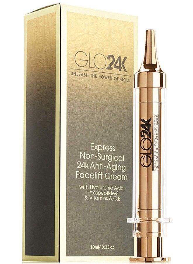 GLO24K UNLEASH THE POWER OF GOLD - Glo24K Instant Facelift Cream With 24K Gold Hyaluronic Acid Peptides And Vitamins Ace A Powerful Noninvasive Alternative To Injections - Image 1