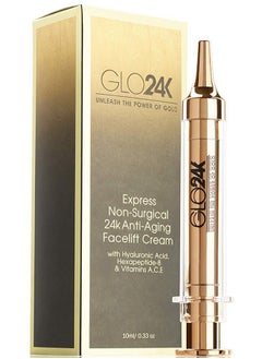 Glo24K Instant Facelift Cream With 24K Gold Hyaluronic Acid Peptides And Vitamins Ace A Powerful Noninvasive Alternative To Injections