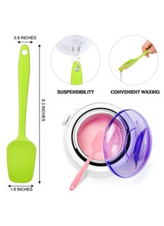 Patelai Wax Spatulas - 3 Pieces Non-Stick Silicone Waxing Applicator For Hair Removal, Home Salon And Body Use, Reusable Large Hard Wax Sticks, 3 Colors  - Image 2