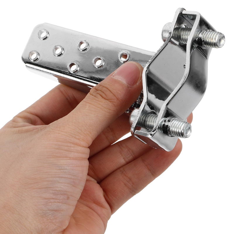 Foldable Motorcycle Foot Pegs Anti Slip Foot Rest Pedals For Cruiser Bike Silver Metal Rear Passenger Pegs Pair Shock Absorbing Motorcycle Footrest Riding Accessories - Image 5