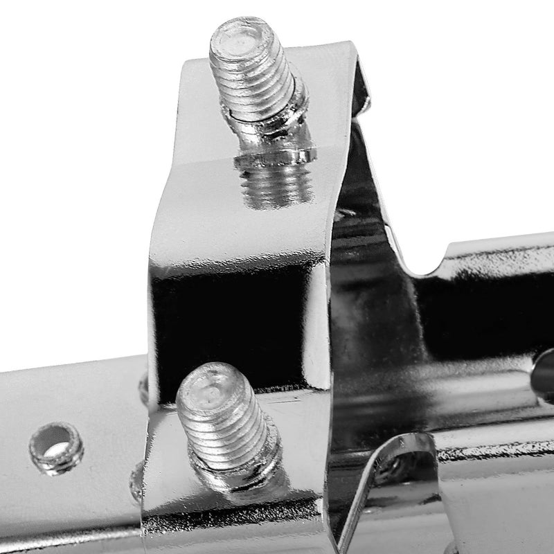 Foldable Motorcycle Foot Pegs Anti Slip Foot Rest Pedals For Cruiser Bike Silver Metal Rear Passenger Pegs Pair Shock Absorbing Motorcycle Footrest Riding Accessories - Image 4