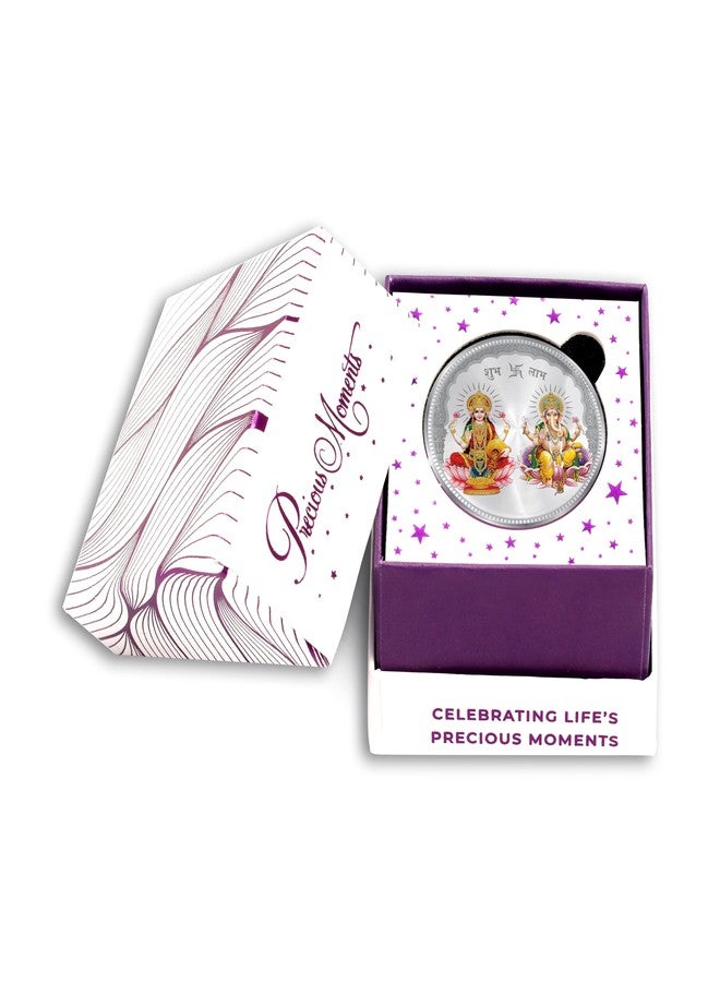 ACPL Precious Moments BIS Hallmarked Laxmi Ganesh 10 Gram Silver Coin 999 Pure - Image 4